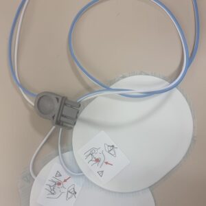 Electrodes de defibrillation POUR ADULTE pour Lifepak 9/10/12/1220/500/1000.