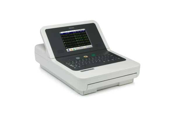 ECG 12 pistes Reconditionné PHILIPS TC30 avec interprétation et écran plat tactile de 6,5'